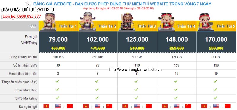 bao gia thiet ke website